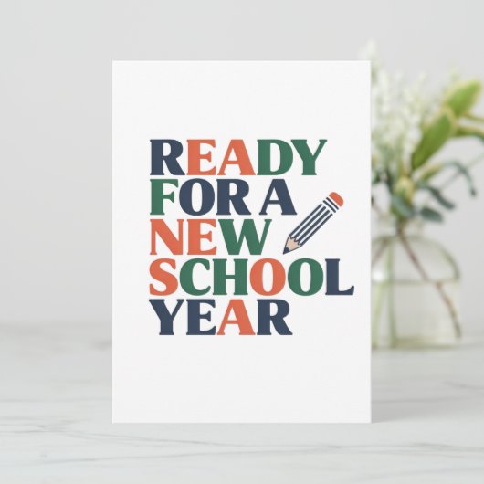 Ready for a New School Year カード (スタンド正面)