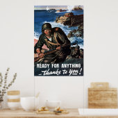 Ready For Anything --第2次世界大戦ポスター ポスター (キッチン)