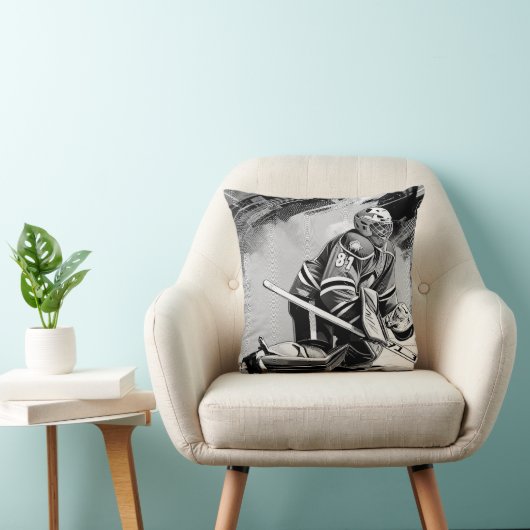 Ready For Anything - Ice Hockey Goalie クッション (椅子)