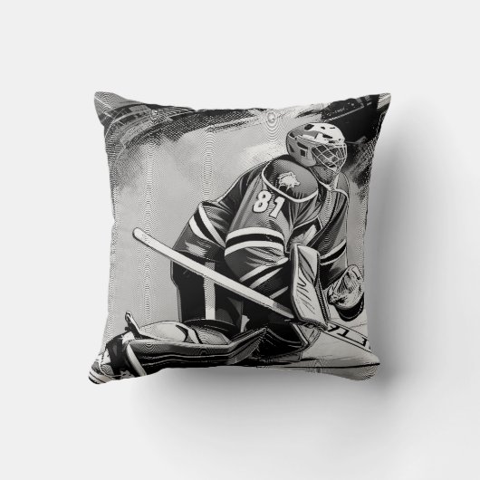 Ready For Anything - Ice Hockey Goalie クッション (裏面)