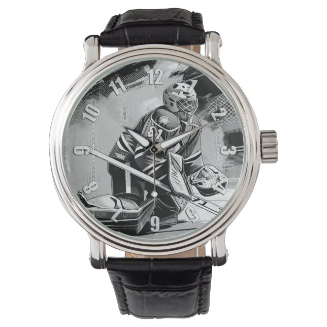 Ready For Anything - Ice Hockey Goalie 腕時計 (正面)