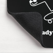 Ready For Bed Dinosaur Skateboarding  マウスパッド (コーナー)