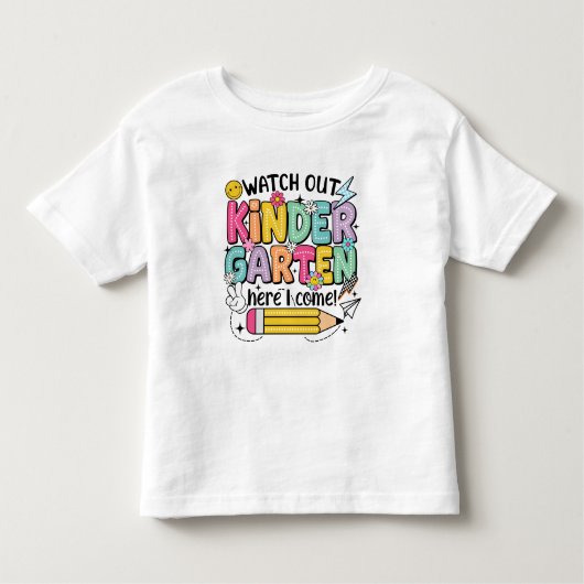 Ready for Kindergarten Adventure! トドラーTシャツ (正面)