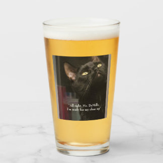 Ready for My Close up Black Cat Glass タンブラーグラス