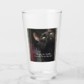 Ready for My Close up Black Cat Glass タンブラーグラス (正面)