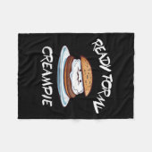 Ready For My Creame Funny フリースブランケット (正面(横))