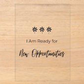 Ready for New Opportunities アクリル招待状 (正面)