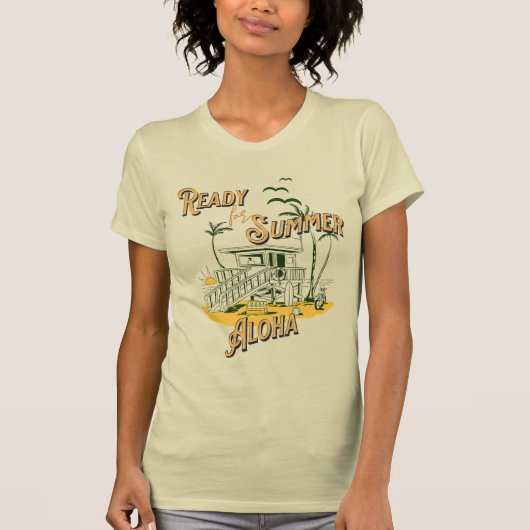 Ready for Summerビーチ版 – Aloha Tシャツ (正面)