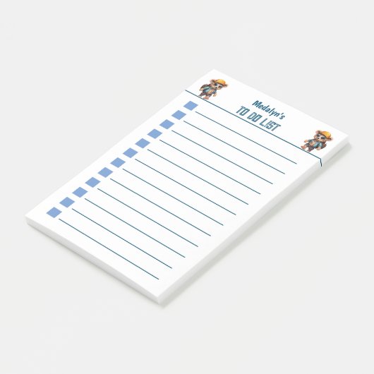 Ready for sunny adventures with Beachy Bear! ポストイット (アングル)