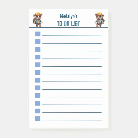 Ready for sunny adventures with Beachy Bear! ポストイット (正面)