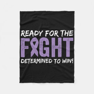 Ready For The Fight Determined To Win World Cancer フリースブランケット
