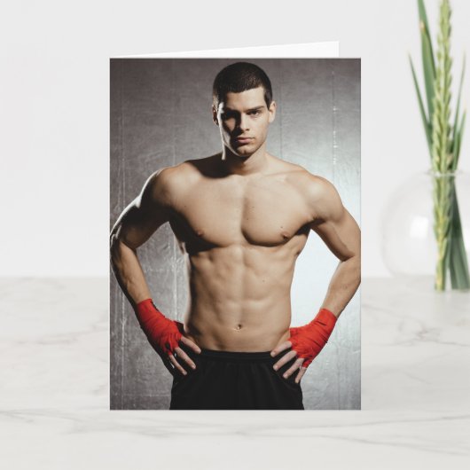 Ready for the Fight Greetings Card カード (正面)