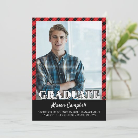 Ready Fore Bright Future Golf Graduation 案内状 (スタンド正面)