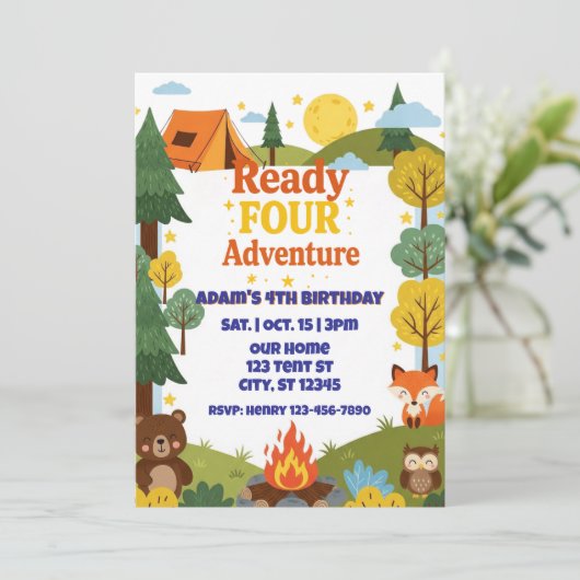 Ready FOUR Adventure, 4th Birthday 招待状 (スタンド正面)