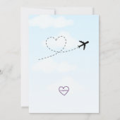 Ready FOUR Take Off, airplane 4th Birthday 招待状 (裏面)