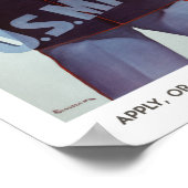 Ready Join US Marinesヴィンテージ軍隊ポスター ポスター (角)