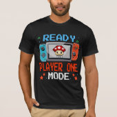 Ready Player One Mode Pixel Art Gaming Shirt Tシャツ (正面)