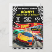 Ready Set Goレースパーティー 招待状 (正面)