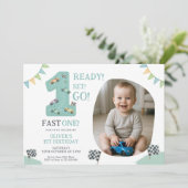 Ready Set Go First Birthday 招待状 (スタンド正面)