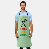 Ready, set, grill エプロン (着用した状態)