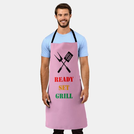 Ready, set, grill エプロン (着用した状態)