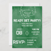 Ready Set Party Football Watch Party Invitation 招待状 (正面)