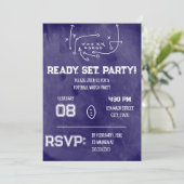 Ready Set Party Football Watch Party Invitation 招待状 (スタンド正面)