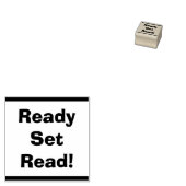 Ready Set Read 先生 教室ライブラリ ウッド ラバースタンプ (押印)