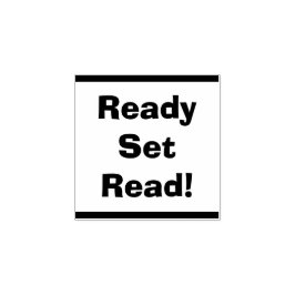 Ready Set Read 先生 教室ライブラリ ウッド  ラバースタンプ