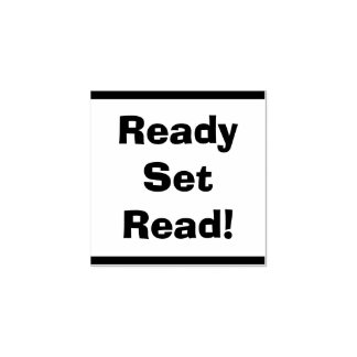 Ready Set Read 先生 教室ライブラリ ウッド ラバースタンプ