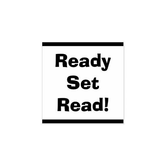 Ready Set Read 先生 教室ライブラリ ウッド ラバースタンプ (インプリント)