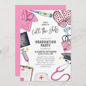 Ready Shots Nursing School Graduation 招待状 (正面/裏面)