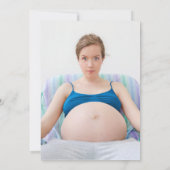 Ready to ポップ・アートのモダンおもしろいBaby Shower写真 招待状 (裏面)