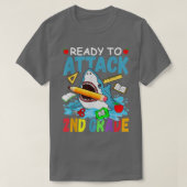 Ready To Attack 2nd Grade Back To School Shark Sec Tシャツ (デザイン正面)