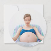 Ready to Baby Shawerポップ・アートのフォトおもしろいレトロ漫画 招待状 (裏面)