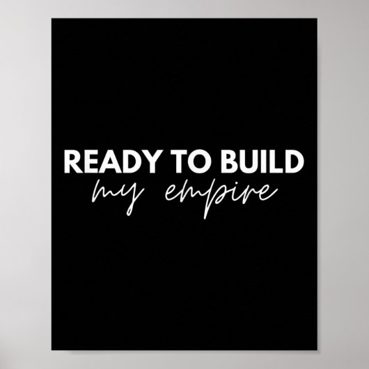Ready To Build My Emre - Motivational Slogan  ポスター (正面)