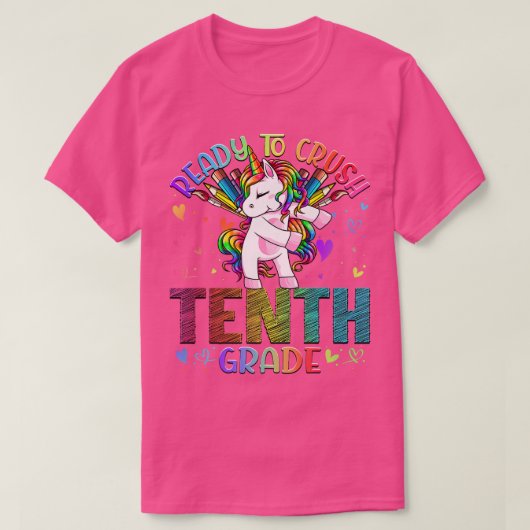 Ready to Crush 10年生新学期ユニー Tシャツ (デザイン正面)