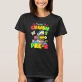 Ready To Crush Pre K Shark Back To School Boys Gir Tシャツ (正面)