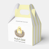 Ready To Hatch Yellow Spring Chick Baby Shower フェイバーボックス (裏面サイド)