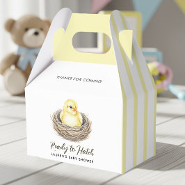 Ready To Hatch Yellow Spring Chick Baby Shower フェイバーボックス