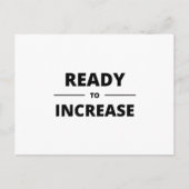 READY TO INCREASE ポストカード (正面)