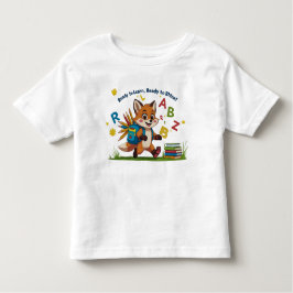 "Ready to Learn, Ready to Shine!" – Cute Kindergar トドラーTシャツ