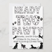 Ready to Pawty Birthday Invitation 招待状 (正面)