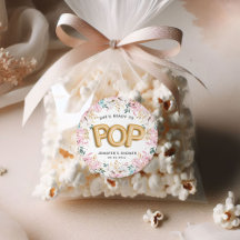 "Ready to Pop" フラワーベイビーシャワーバルーン