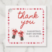 Ready to Pop Baby Shower  フェイバータグ (正面)