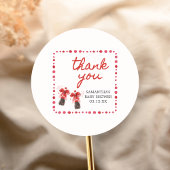 Ready to Pop Baby Shower ラウンドシール