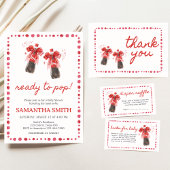 Ready to Pop Baby Shower 招待状