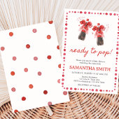 Ready to Pop Baby Shower 招待状