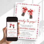 Ready to Pop Baby Shower 招待状