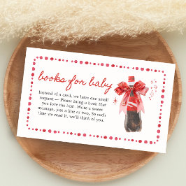 Ready to Pop Baby Shower Books for Baby エンクロージャーカード